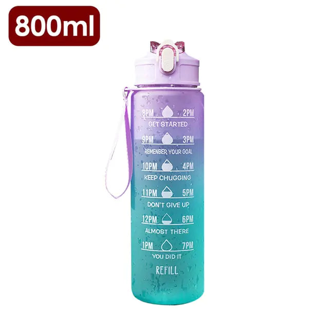 Water Bottle With Time Marker