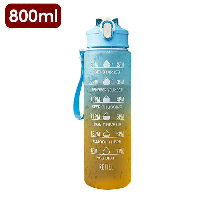 Water Bottle With Time Marker